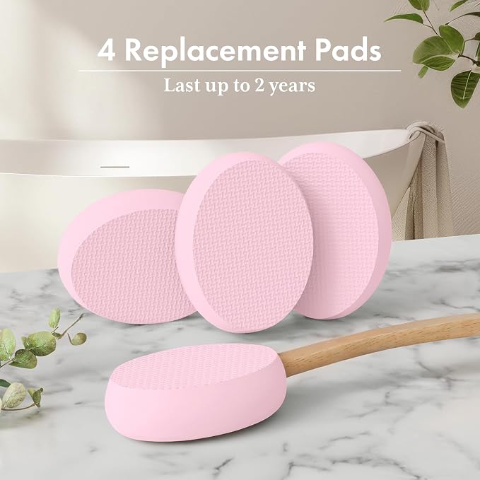 AmazerBath Lotion Applicator for Back, 4 Replaceable Pads - Image 6