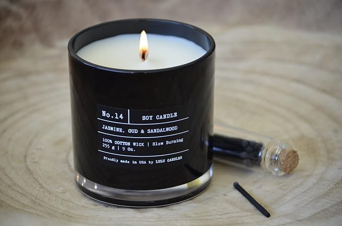 Lulu Candles | Whiskey Caramel | Smells Woody & Sweet | Luxury Scented Soy Jar - Image 4
