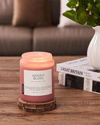 M&SENSE Large Rose Oud Soy Candles, 19.4oz Natural Soy Wax, 110-Hour Long - Image 5