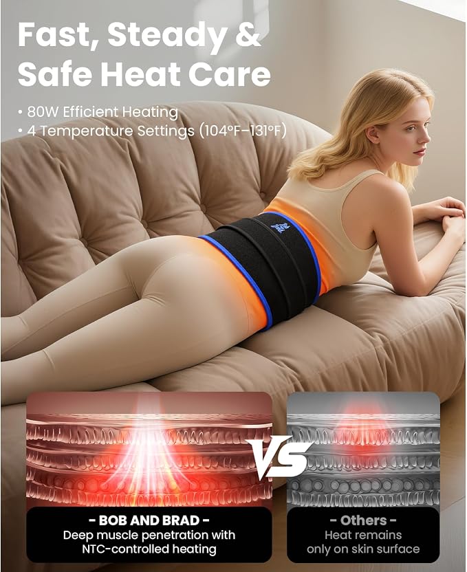 BOB AND BRAD ThermoRed Heating Pad Belt Massager - Image 4