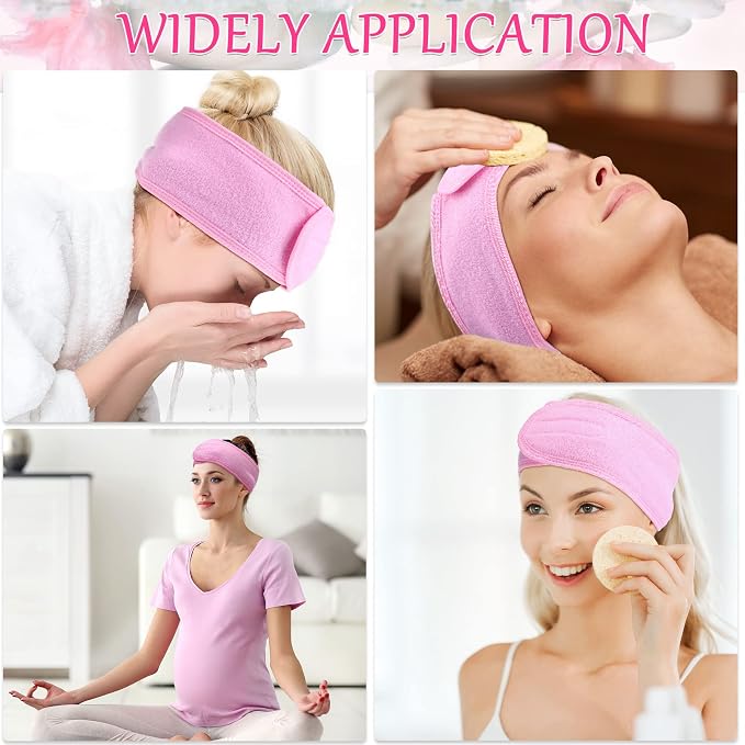 Hoteam 30 Pack Spa Headband Facial Esthetician Hair Wrap - Image 7