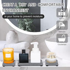 4PCS Stone Drying Tray for Bathroom Sink and Kitchen Counter, Fast Drying - Image 7