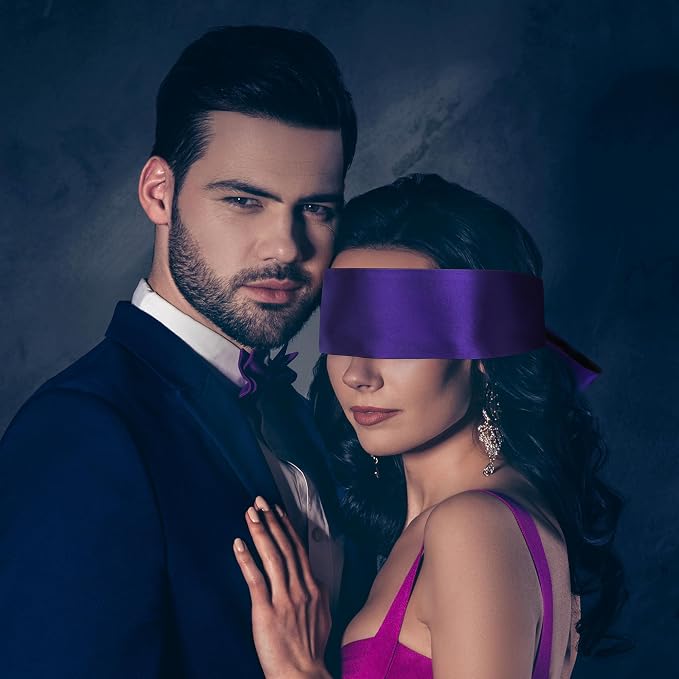 FRESHME 2pc Satin Blindfold Sleep Mask - Image 2