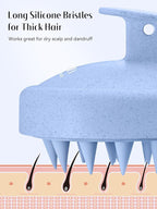 HEETA Scalp Massager Hair Growth, Soft Silicone Scalp Scrubber Shampoo Brush - Image 6