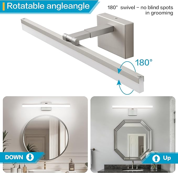 SOLFART Bathroom Vanity Light 40-Inch: 5CCT Dimmable Brushed Nickel Led - Image 6