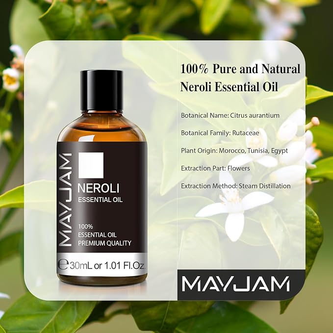 Neroli Essential Oil 30ML/ 1.01FL.OZ, MAYJAM Pure Neroli Oil - Image 3