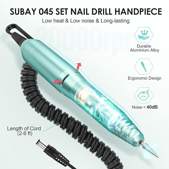SUBAY Professional Finger Toe Nail Care Electric Nail Drill Machine Manicure - Image 3