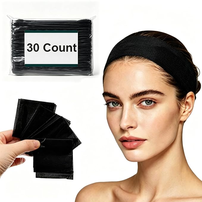 160 Count Disposable Spa Headbands by FRASTORDER