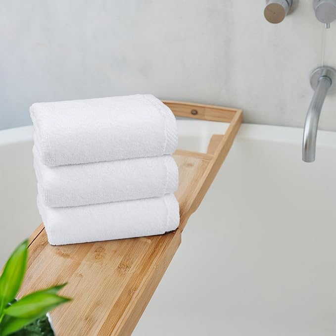 Amazon Basics 8-Pack Soft, Highly Absorbent, Quick-Dry Hand Towels, 100% Cotton - Image 7