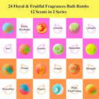 48 Pack Bath Bombs Gift Set – Aromatic Bubble Bombs - Image 4