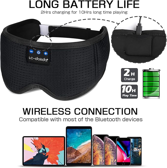Sleep Headphones Sleep Mask - Image 5