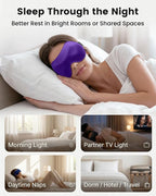 3 Pack Sleep Masks for Side Sleepers, True Blackout 3D Eye Mask for Sleeping - Image 8
