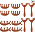 LemonRoad 12 Pack Wooden Scalp Massager Natural Sandalwood Wide Tooth Combs by Unknown