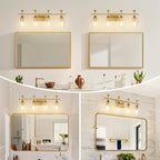 Bathroom Light Fixtures, Brushed Gold Vanity Lights - Image 4