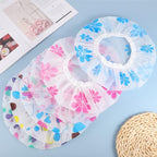 6 Pcs Shower Caps, Waterproof Bath Caps Plastic Reusable Shower Caps Elastic - Image 3