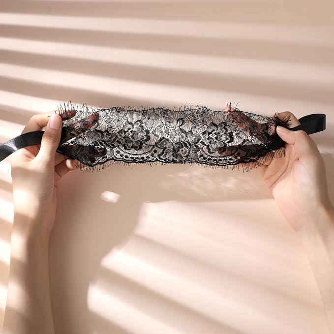 FRESHME Lace Blindfold Sleep Mask - Image 6