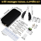 10 PCS Toenail Clippers Tool Kit, Modacraft Professional Podiatrist Nail - Image 2