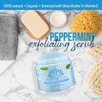 Pure Peppermint Scrub, Moisturizing and Exfoliating Face & Body Scrub, Organic - Image 8