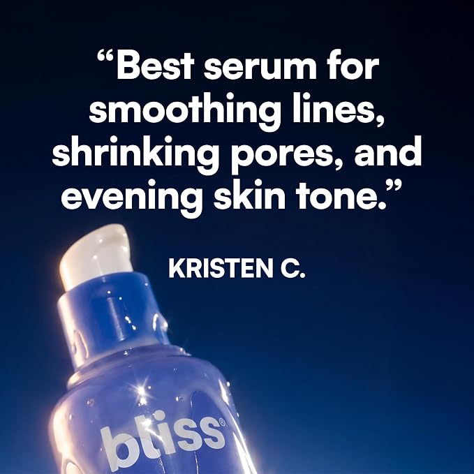 Bliss Renew & Smooth Night Serum – Glycolic Acid + Polyhydroxy Acid Exfoliating - Image 7