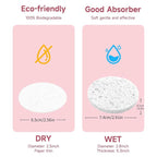 100 Count Compressed Facial Sponges 100% Natural Cellulose Eco-Friendly Makeup - Image 10