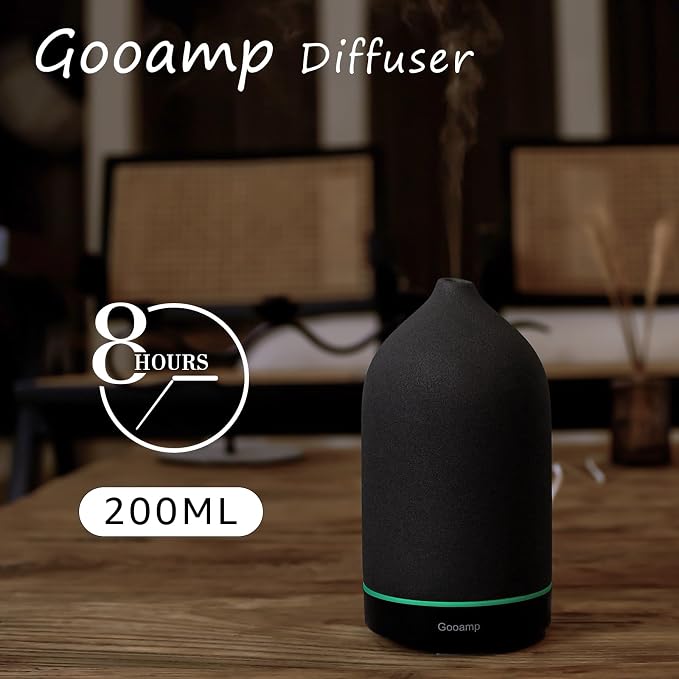 Gooamp 200ML Ceramic Essential Oil Diffuser - Image 3