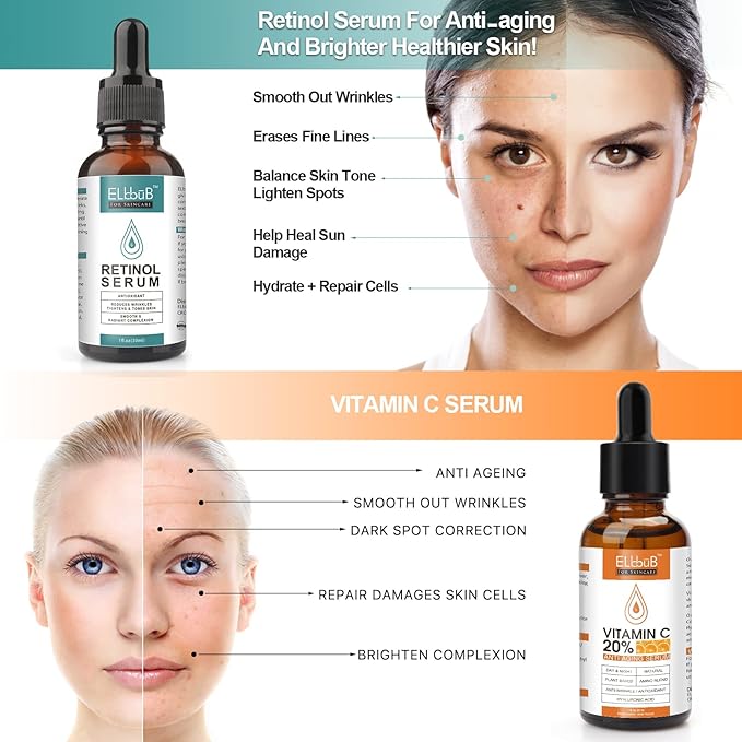 Day-Night Anti Aging Vitamin C Serum Retinol Serum - Image 2