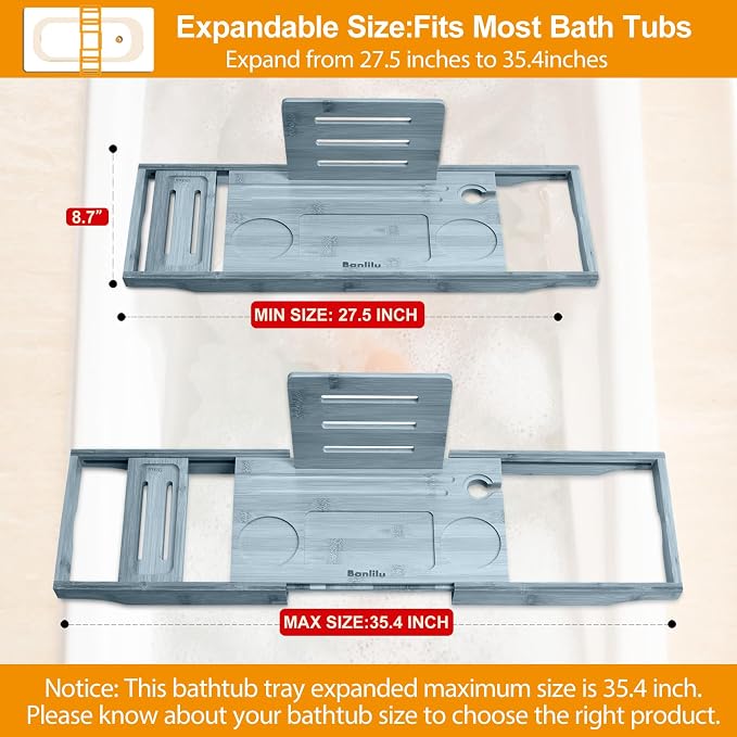 Premium Bathtub Caddy Tray - Image 4