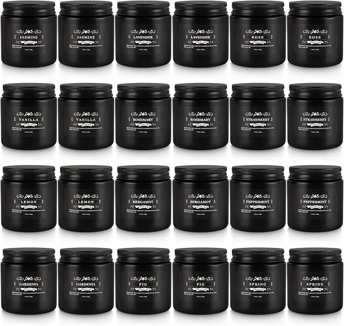 24PCs Black Scented Candles - Image 2