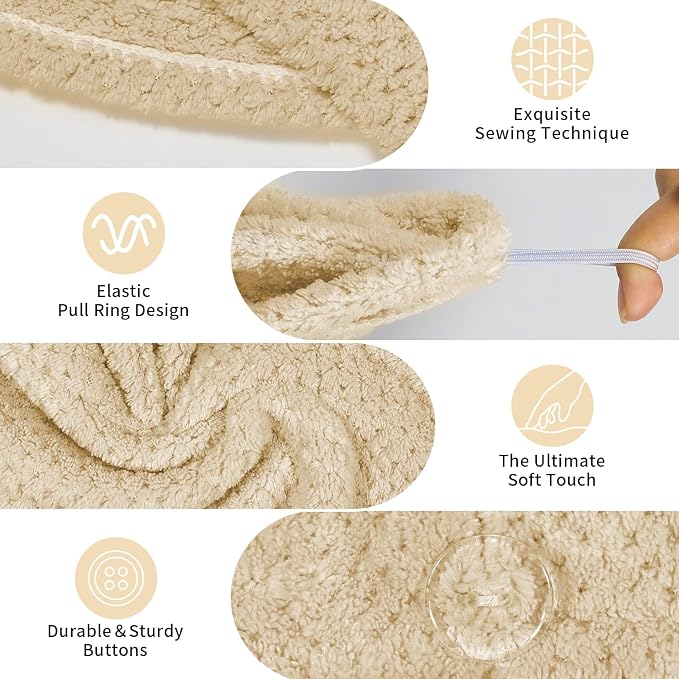 my novel things 3 Pack Microfiber Hair Towel Wrap - Image 3