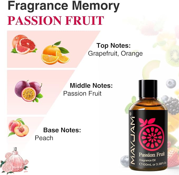 MAYJAM 100ML/3.38FL.OZ Passion Fruit Fragrance Oils - Image 4