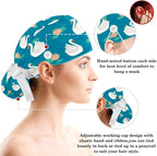 Women's Working Caps with Scrunchies Tarot Pattern Background Lace-Up Hat - Image 3