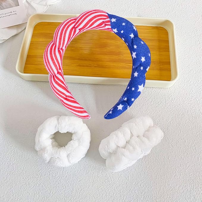 Beleki Spa Headband for Washing Face Wristband Set Sponge Makeup Skincare - Image 7