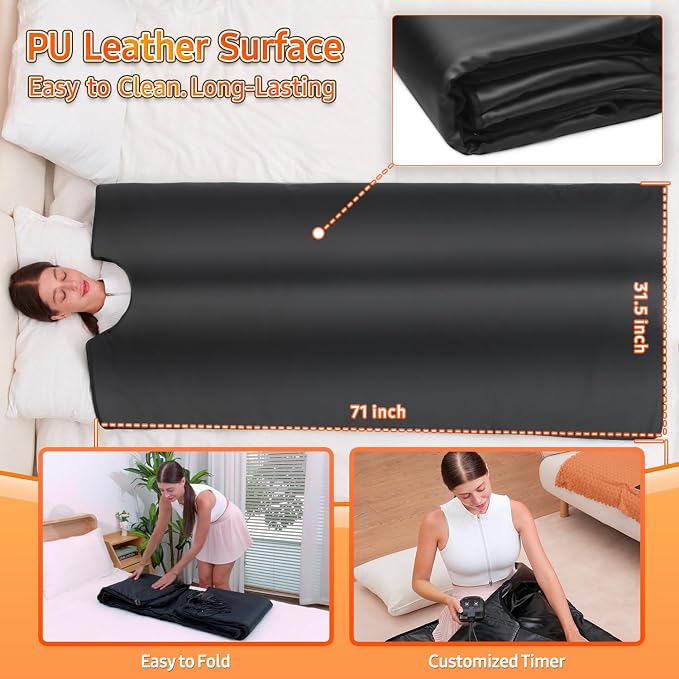 Infrared Sauna Blanket for Home: Portable Far Infrared Heating Blanket for Full - Image 5