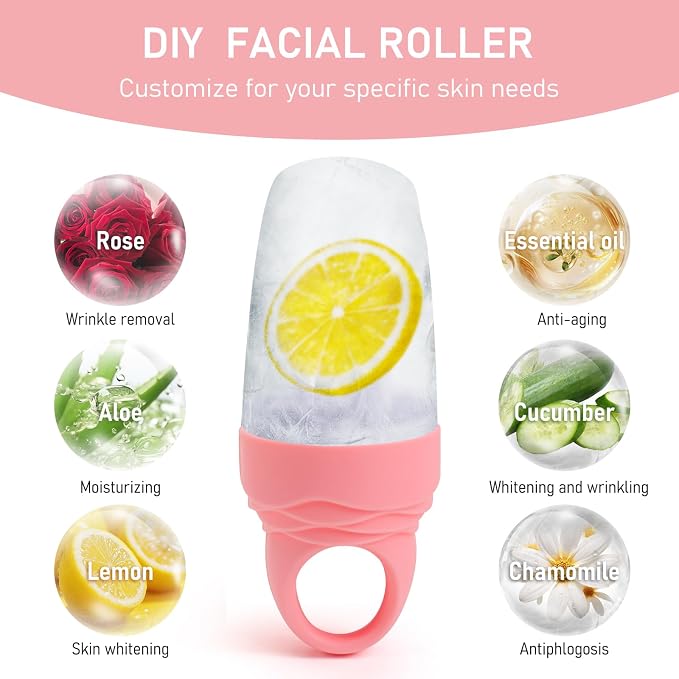 3 Pcs Facial Ice Roller Silicone Mold Reusable - Image 5