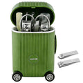 8-Piece Manicure Set in Mini Suitcase, Cute Travel Nail Clipper Kit by Unknown