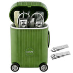 8-Piece Manicure Set in Mini Suitcase, Cute Travel Nail Clipper Kit by Unknown