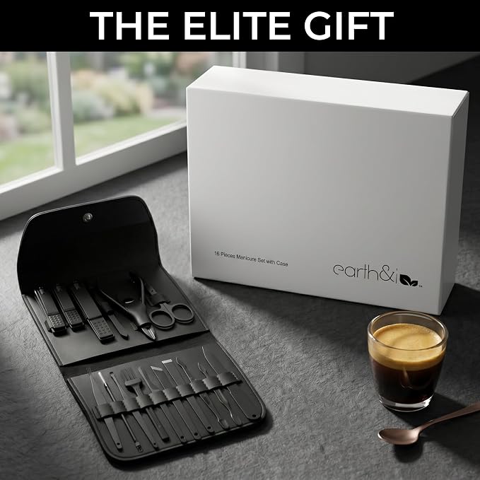 Earth & I Precision-Forged Stainless Steel Manicure Set - Image 10