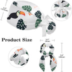 Women Working Cap with Buttons Bouffant Hat Autumn Leaves Nurse Scrub Caps Long - Image 2