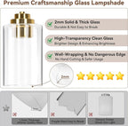 VerRon 5-Light Gold Bathroom Light Fixtures, Brushed Gold Wall Light Fixture - Image 3
