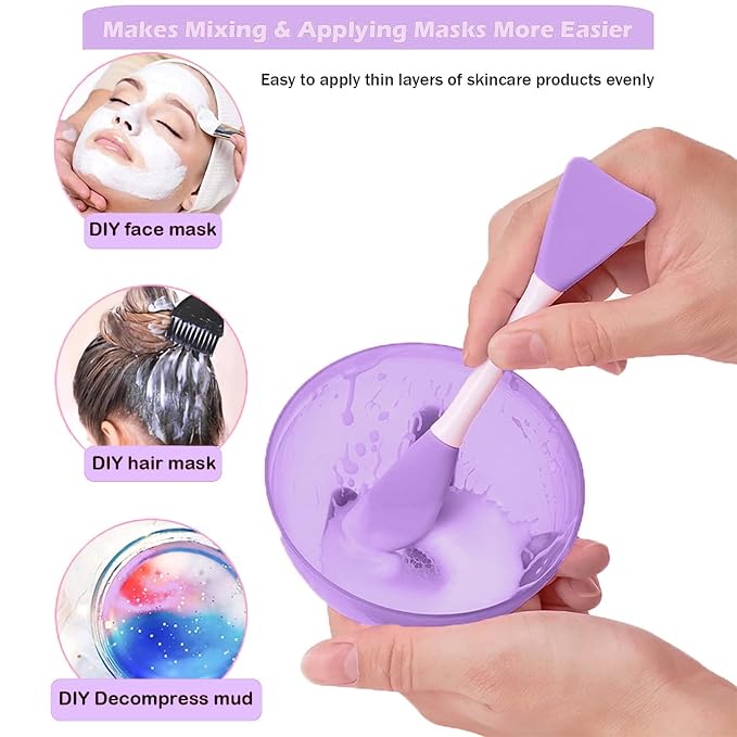 Rampula Jelly Brush For Face Mask, Silicone Facial Mud Mask Brush, Hairless - Image 3