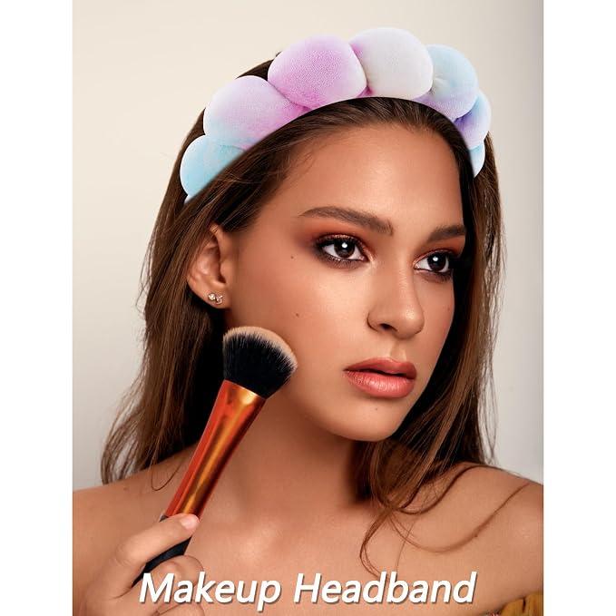 VELSCRUN Spa Headbands for Wash Face, Makeup Headband, Facial Skincare Headbands - Image 3