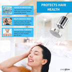 EVERGLOW High-Output Shower Filter, 100% Removes Chlorine, Moisturizes Dry - Image 2