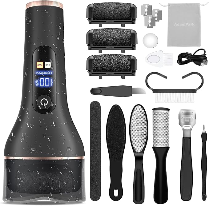 Electric Callus Remover for Feet, Rechargeable Foot File Hard Skin Remover by AdamPark