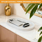 Pure Natural Marble Tray for Bathroom, Sink. Cosmetics, toiletries, etc. can be - Image 6