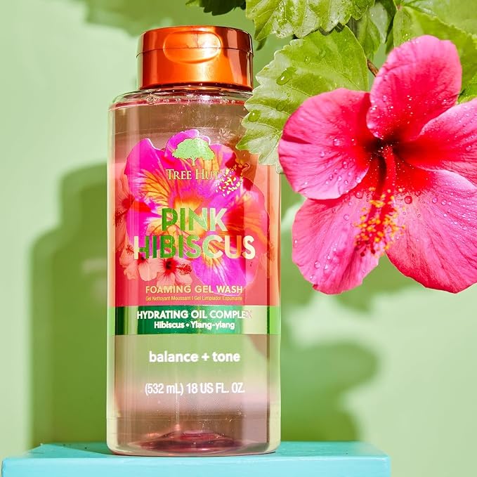 Tree Hut Pink Hibiscus Foaming Gel Wash, Hydrating & Moisturizing Body Wash - Image 4