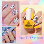 Born Pretty Nail Art Stamping Polish Halloween Nail Polish Set Manicure Print - Image 4