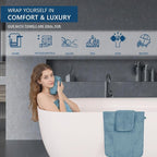Extra Large Bath Sheet Set of 4, Ultra Soft Fluffy Towel, 35”x 70”Oversized - Image 6