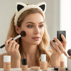 2 Pcs Cat Ears Headband, Cute Spa Headbands - Image 3