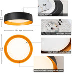 Bargeni Flush Mount Ceiling Light, 12.5 inch LED Ceiling Light - Image 2