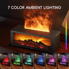YALEDI Essential Oil Diffuser, 7 Colors Fireplace Flame Fire Oil Diffuser - Image 3
